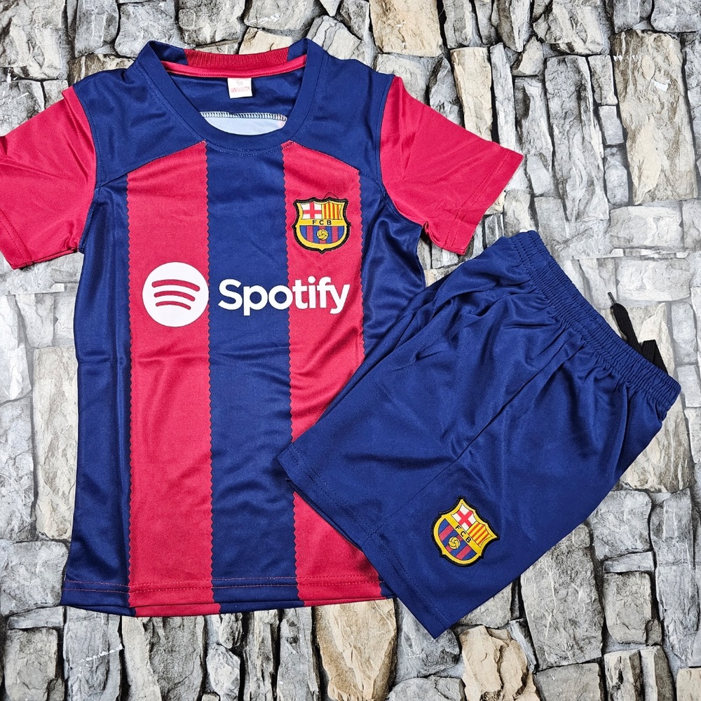 Barcelona Kids  Soccer Jersey Kit Youth/ Barcelona jersey for kids